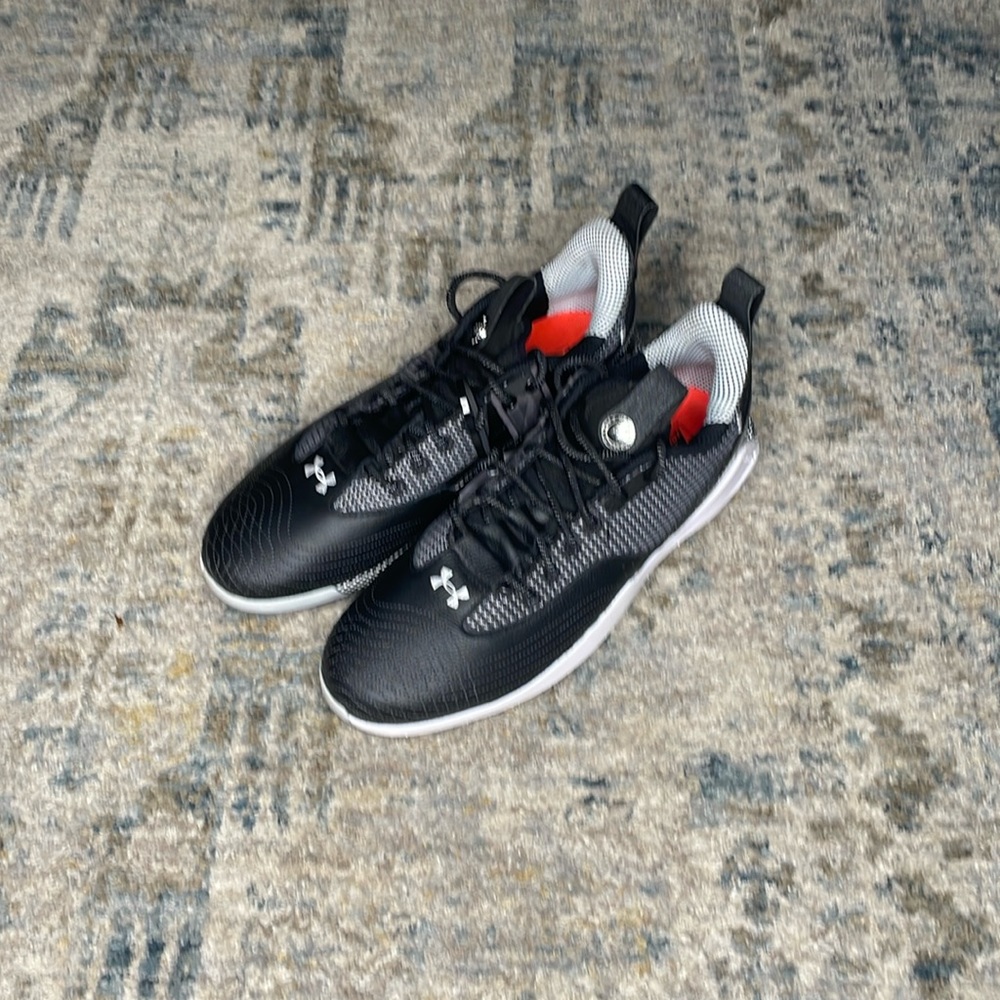 New Under Armor Harper 7 Low Metal Baseball Cleats Black